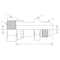 World Wide Fittings Female Flat Face O-Ring Swivel to Male JIC Straight Adapter 4213X10X10 - alternate 2